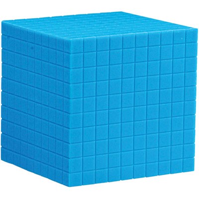 **Grooved Plastic Base Ten Cube