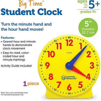 Big Time® Learning Clocks® Student Clock