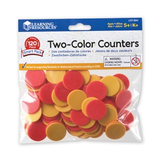 Learning Resources Two Colour Counters, Smart Pack (Set Of 120)