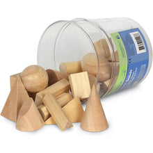 Wooden Geometric Solids (Set of 19)