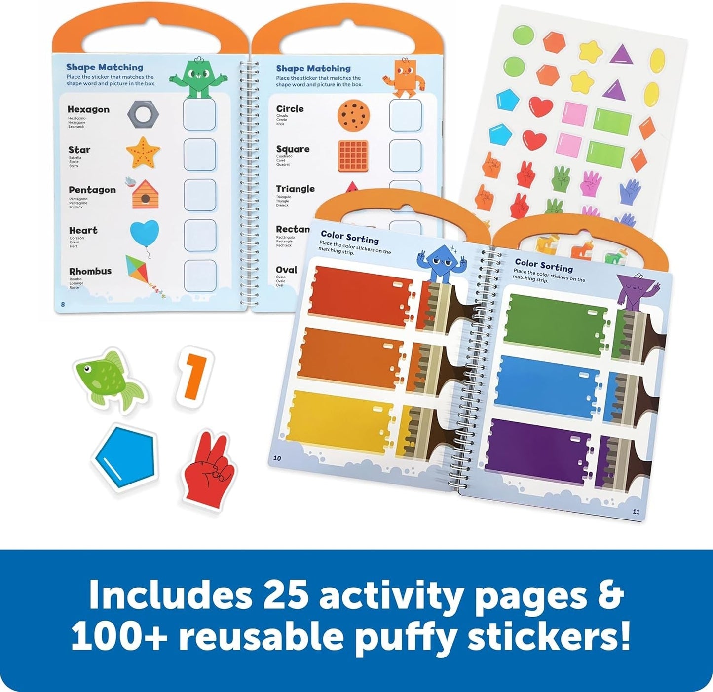 Skill Builders! Smart Stickers – Colours, Numbers and Shapes
