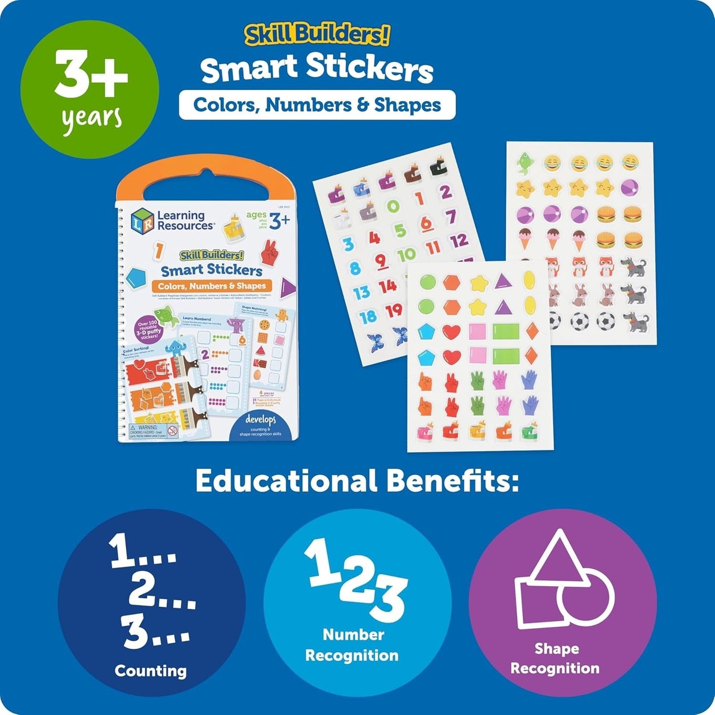 Skill Builders! Smart Stickers – Colours, Numbers and Shapes