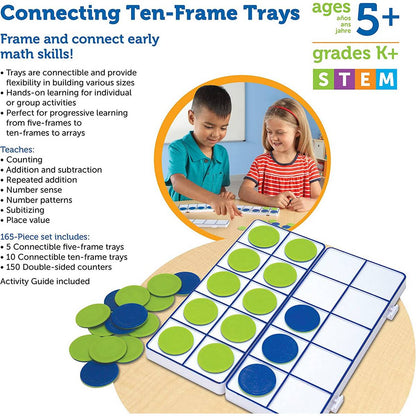Learning Resources Connecting Ten-Frame Trays