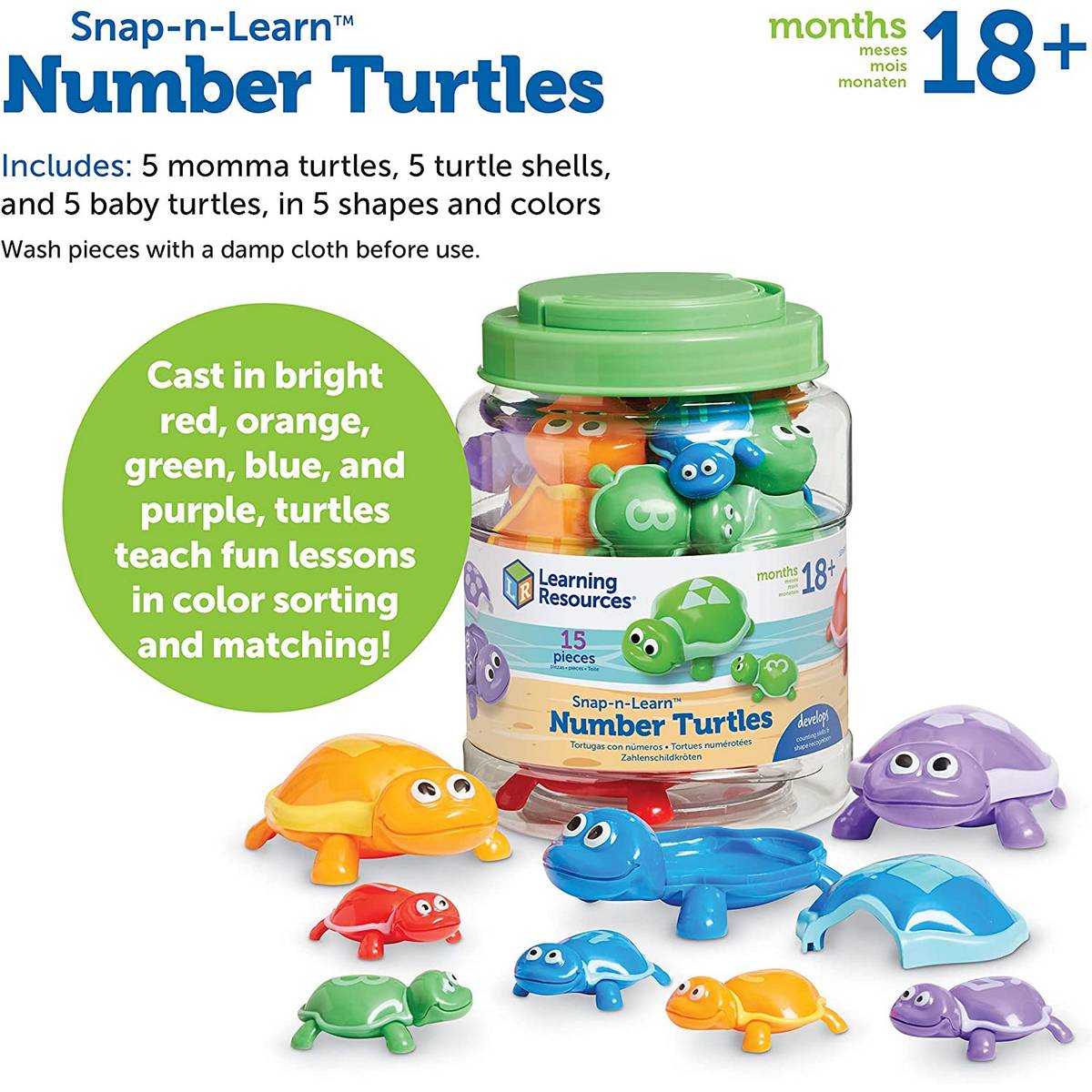 Learning Resources Snap-n-Learn Number Turtles