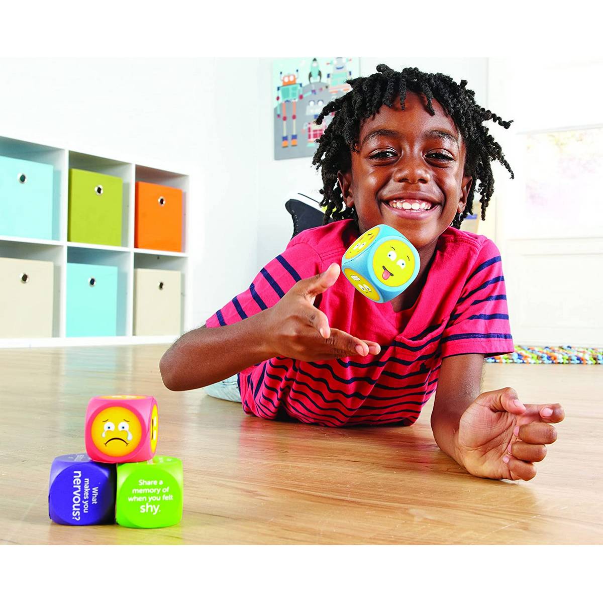 Learning Resources Soft Foam Emoji Cubes, LER7289