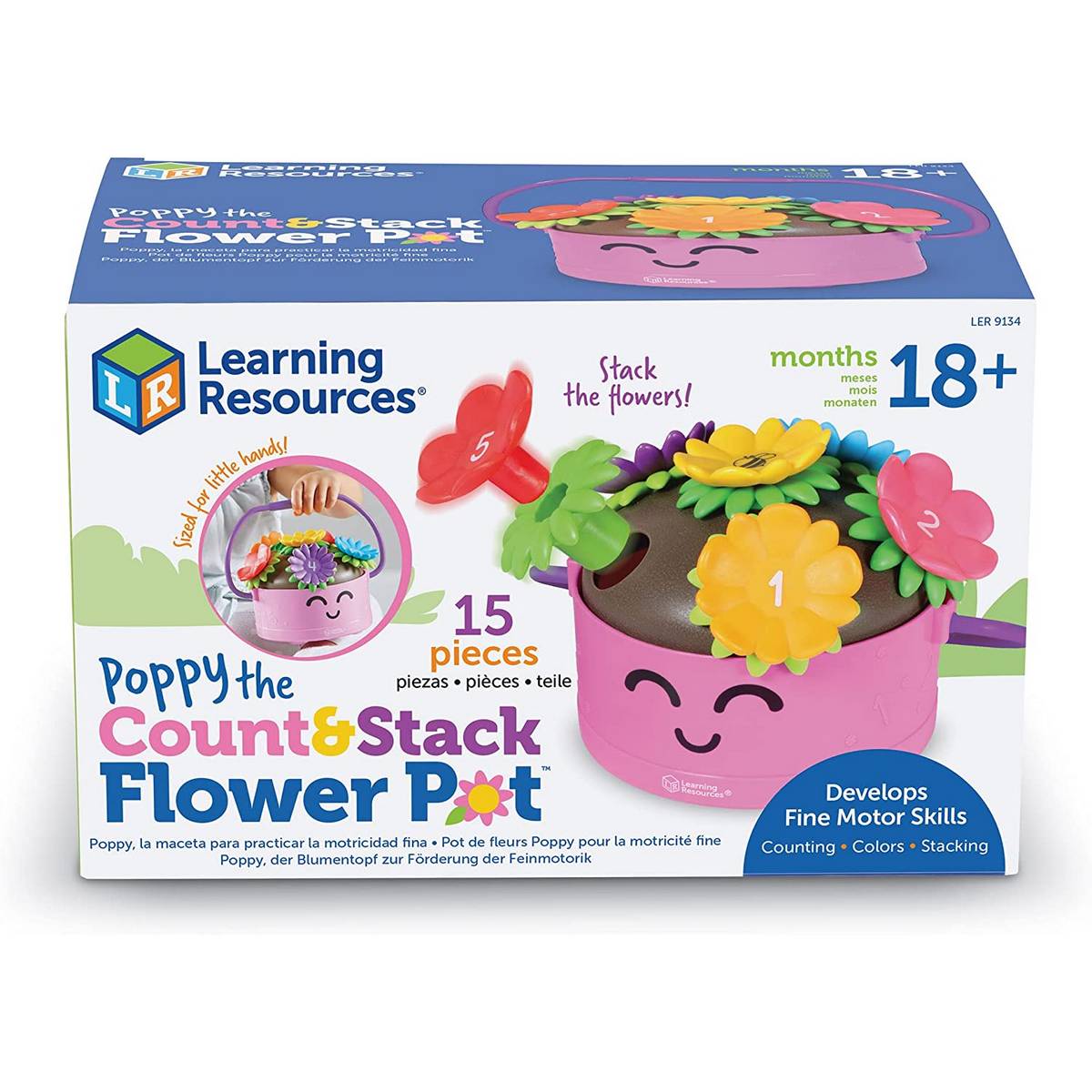 Learning Resources Poppy the Count and Stack Flower Pot