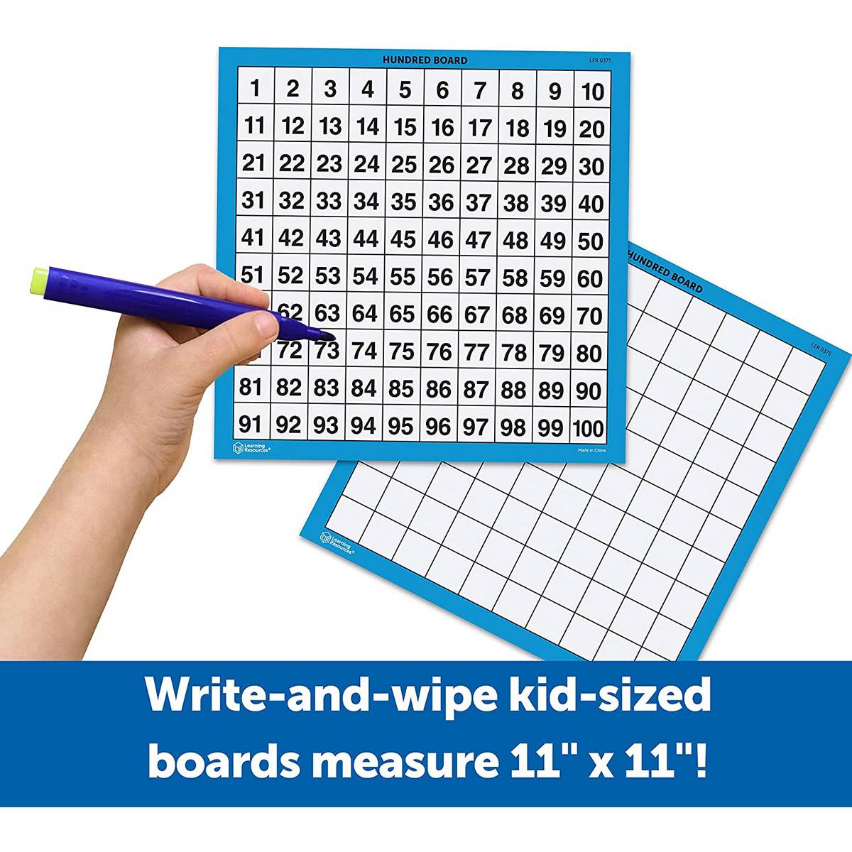 Laminated Hundreds Boards (Set of 10)