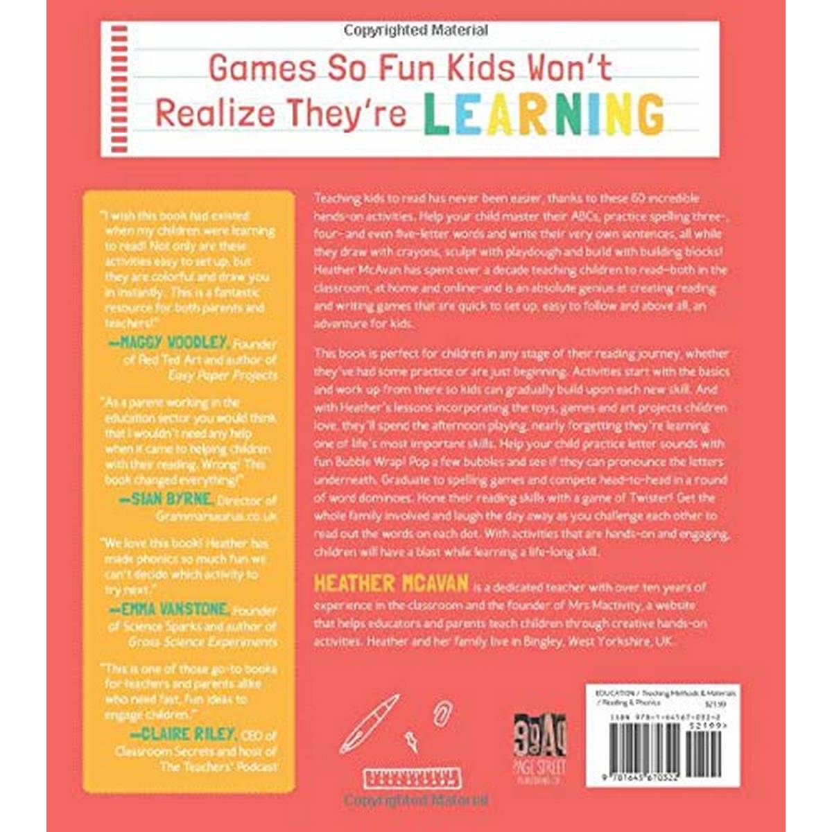 Learn to Read the Easy Way : 60 Exciting Phonic-Based Activities for Kids