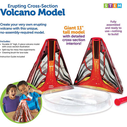 Erupting CrossSection Volcano Model