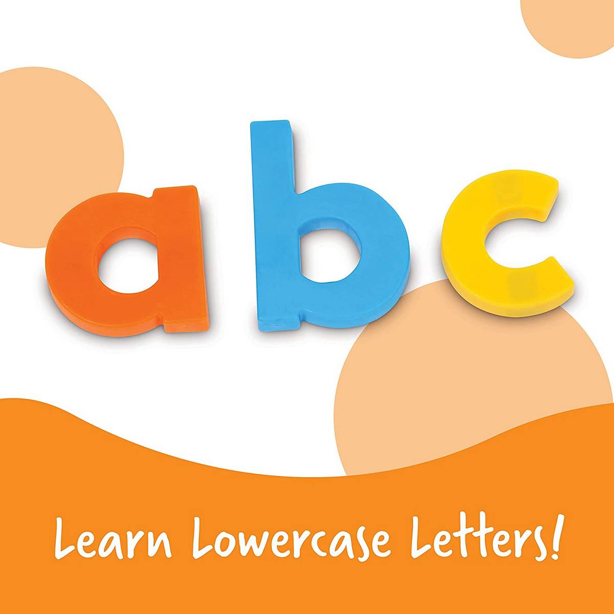 Jumbo Lowercase Magnetic Letters, Set of 40