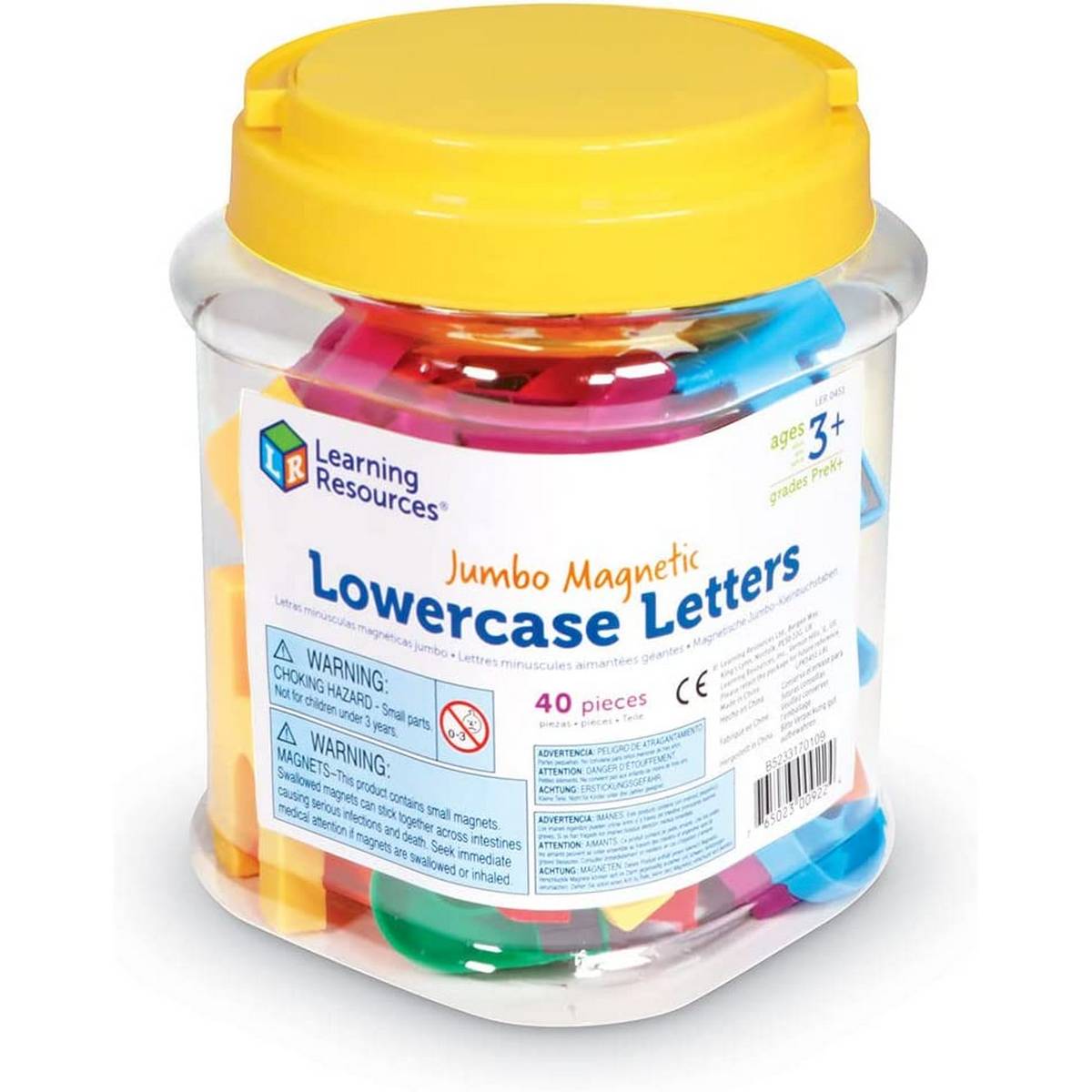 Jumbo Lowercase Magnetic Letters, Set of 40