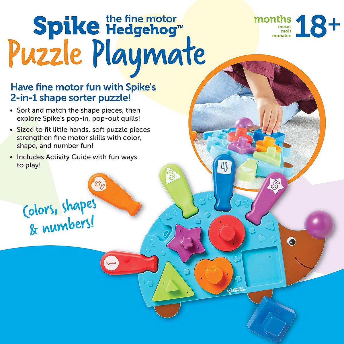 Spike The Fine Motor Hedgehog® Puzzle Playmate