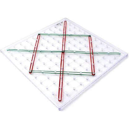 Learning Resources 11 x 11 Pin Transparent Geoboard