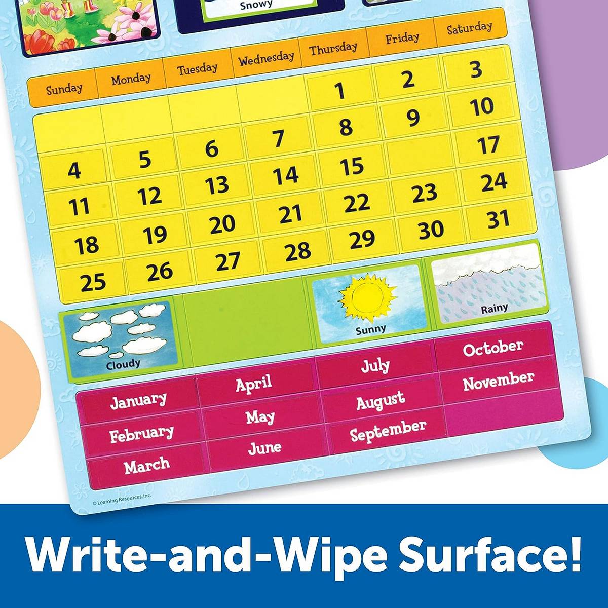 **Magnetic Learning Calendar