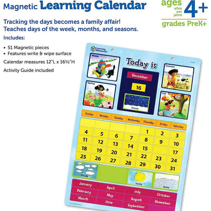 **Magnetic Learning Calendar
