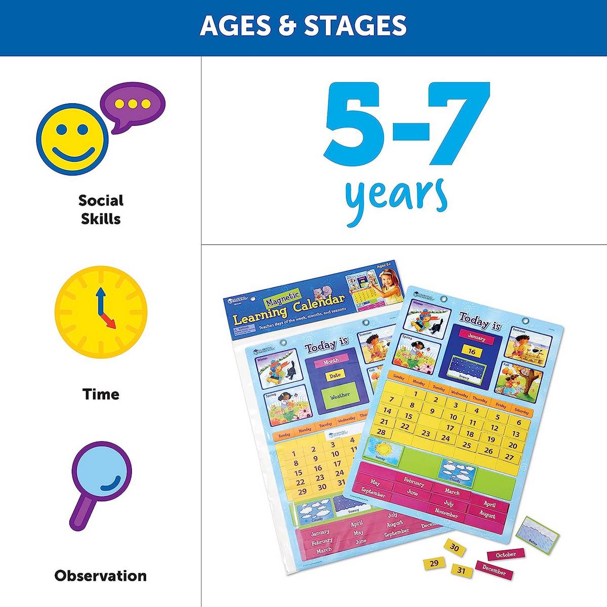 **Magnetic Learning Calendar