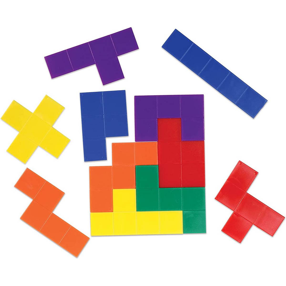 Rainbow Pentominoes (Tub of 72)