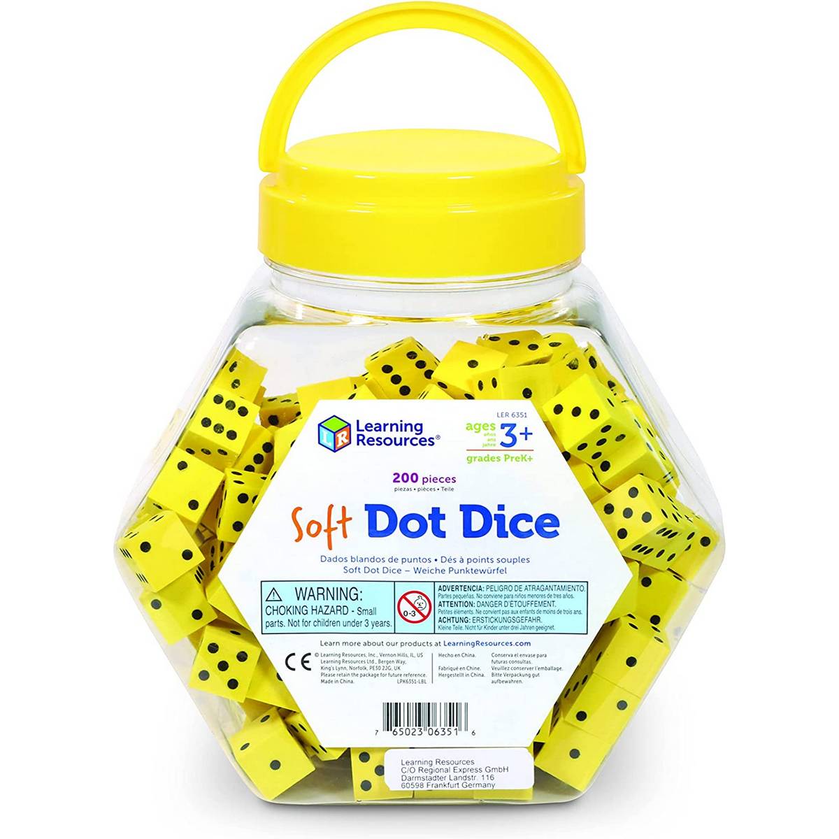 Soft Foam Dot Dice (Set of 200)