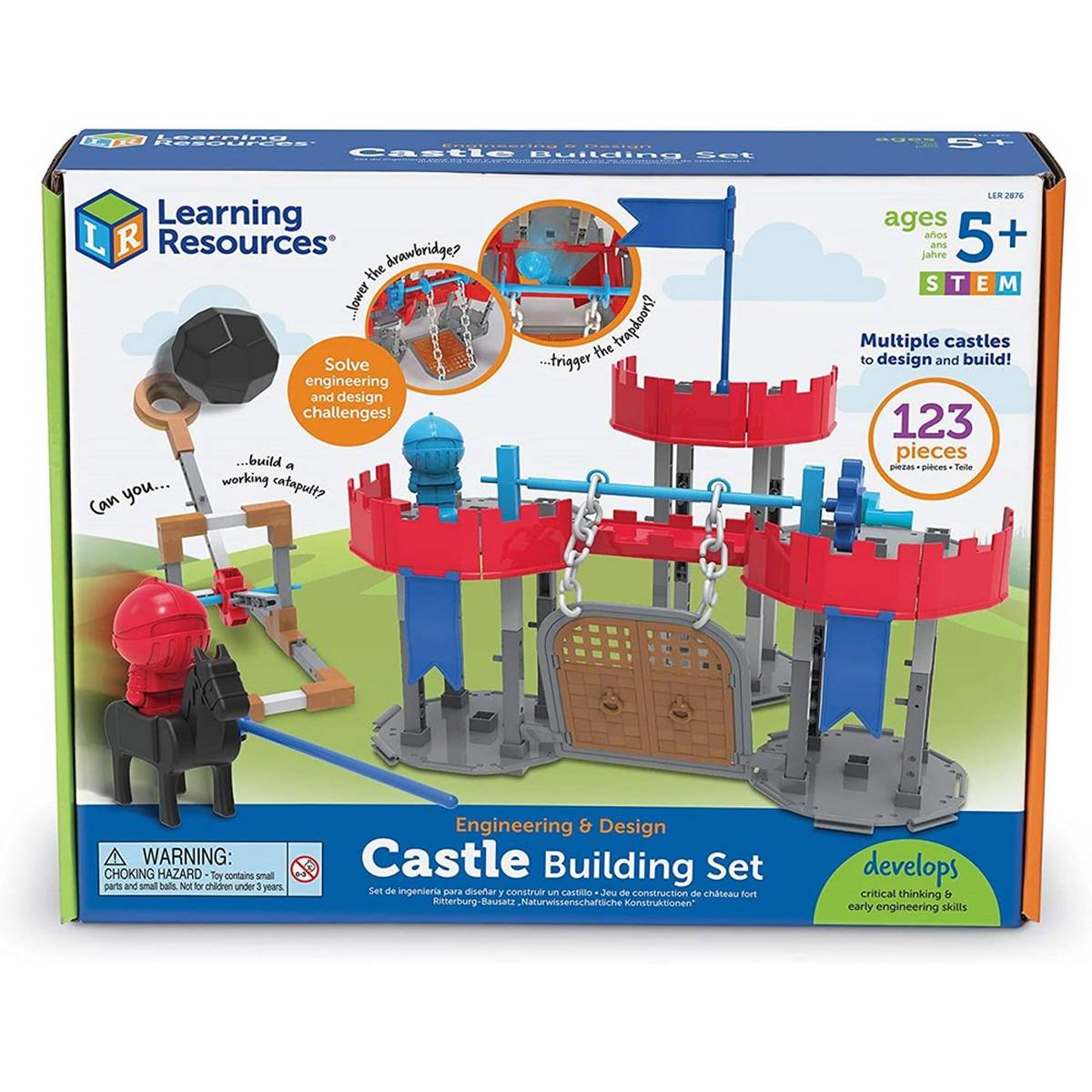 Learning Resource Castle Engineering Design Building Set