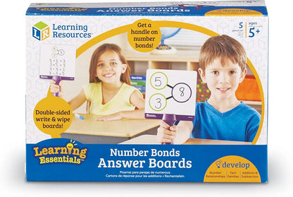 Learning Resources Number Bonds Answer Boards (Set Of 5)