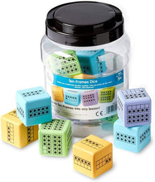 Learning Resources Ten-Frame Dice (Set Of 12)