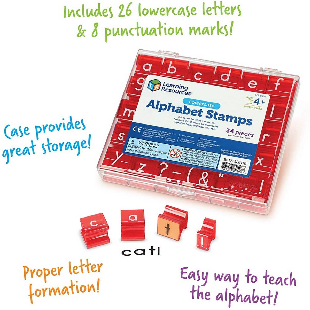Uppercase Alphabet Stamps Set