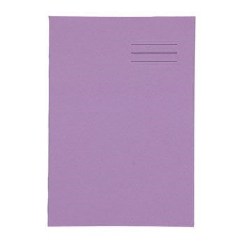 A4 Exercise Book 64 Page, 8Mm Ruled With Margin, Purple - Pack Of 50