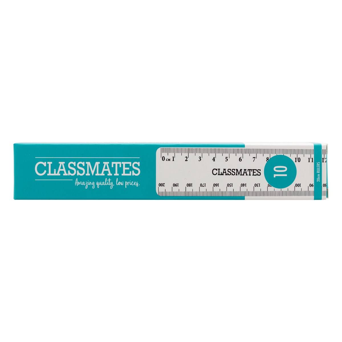 Shatterproof 20Classmates/Mm Ruler White P10