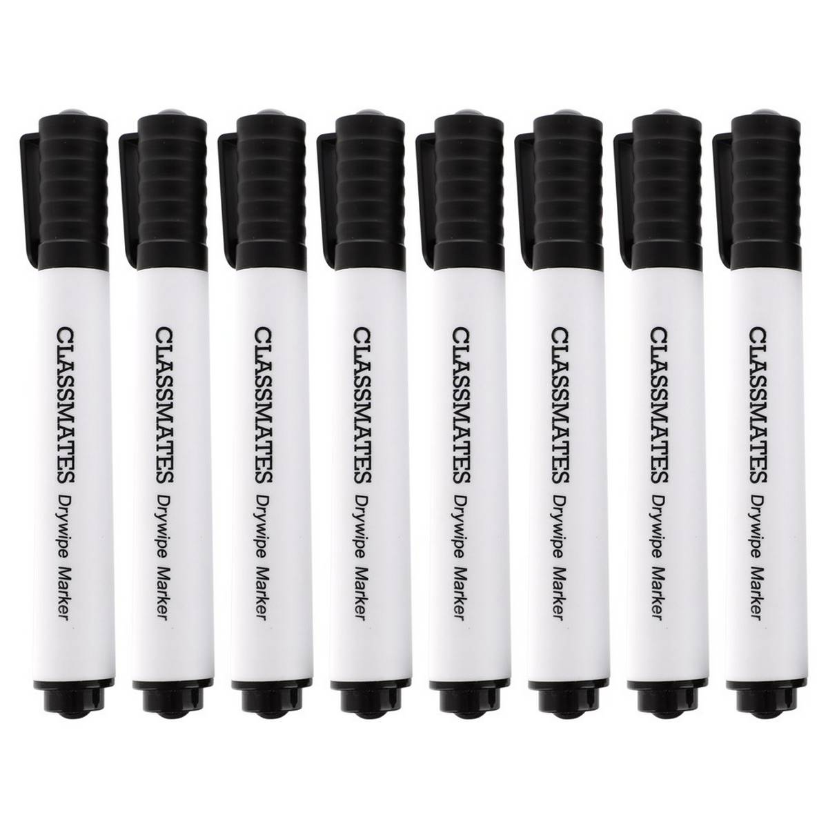 Classmates Whiteboard Marker Black, Bullet Tip - Pack of 10