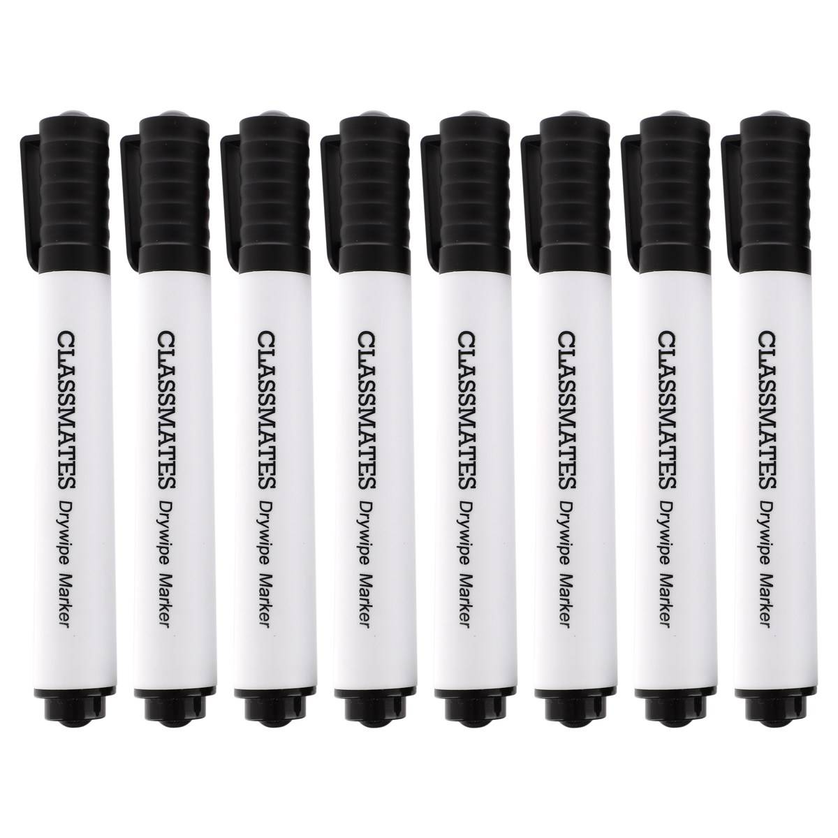 Classmates Drywipe Bullet Markers Black - 50 Pack