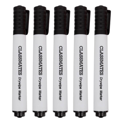 Classmates Whiteboard Marker Black, Chisel Tip – Pack Of 50