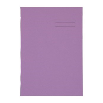 A4 Exercise Book 80 Page, 8Mm Ruled With Margin, Purple - Pack Of 50