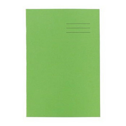 A4 Exercise Book 64 Page, Top Half Plain / Bottom 15Mm Ruled, Light Green - Pack Of 50