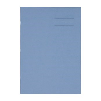 A4 Exercise Book 32 Page, Top Half Plain / Bottom 15Mm Ruled, Blue - Pack Of 100
