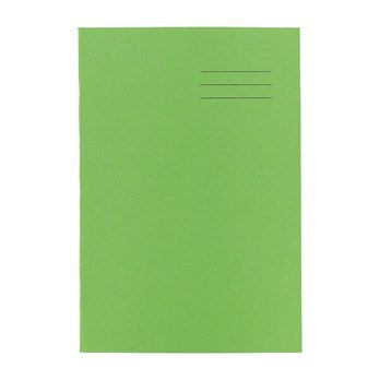 A4 Exercise Book 64 Page, Top Half Plain / Bottom 15Mm Ruled, Light Green - Pack Of 50