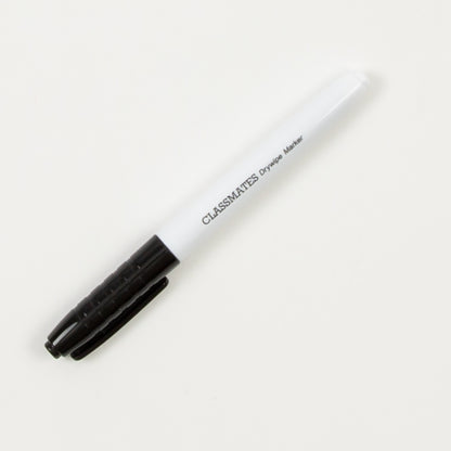 Classmates Whiteboard Marker Black, Bullet Tip Pack of 200 Incl Free Tray