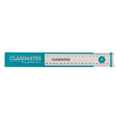 Classmates Shatterproof 30mm Clear Ruler Pack of 10