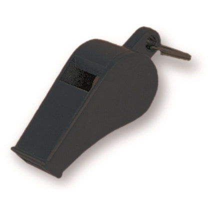 Megaform Black Plastic Whistles Pack of 12