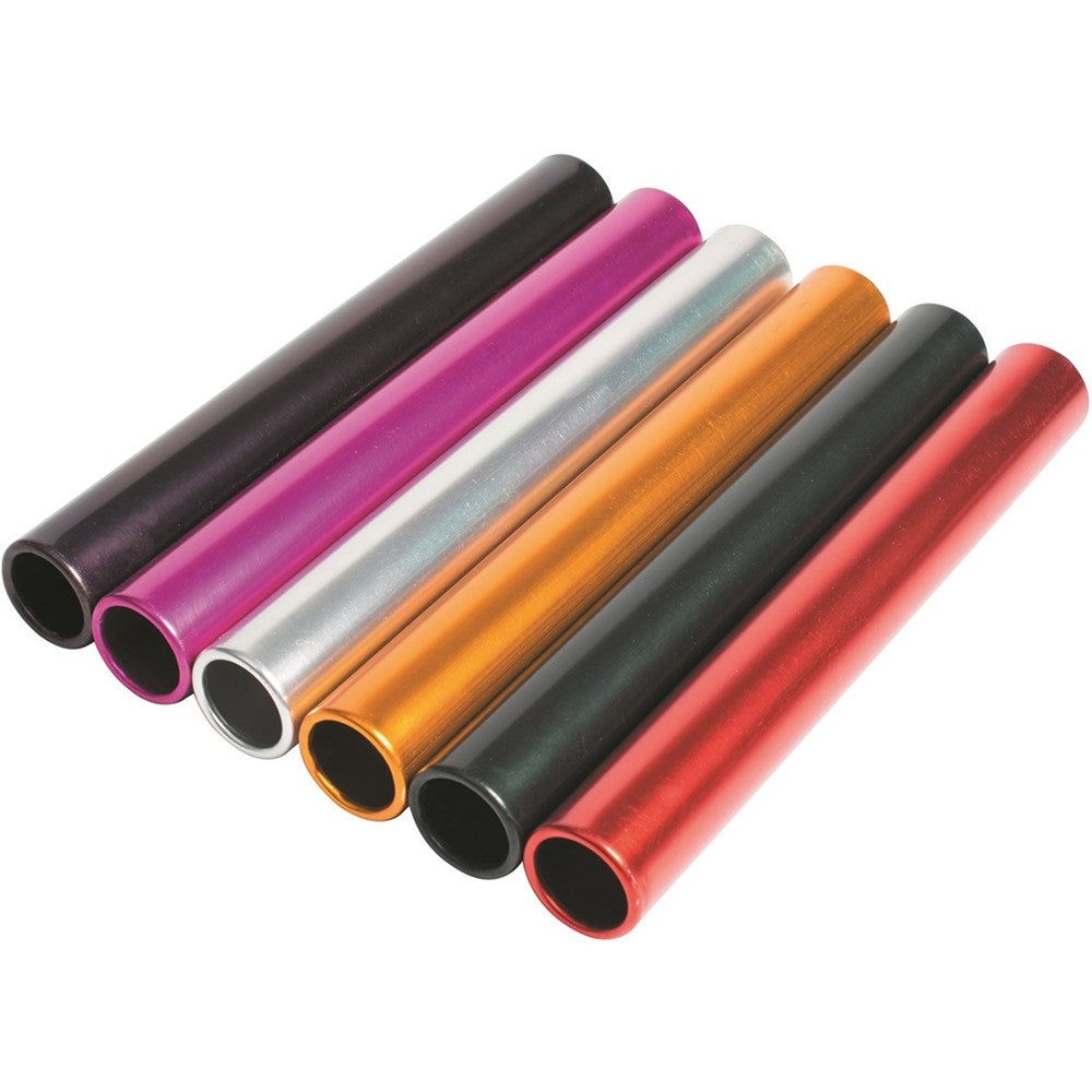 Megaform Aluminium Relay Batons - Set Of 6 Colours