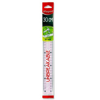 Maped Study 30cm Unbreakable Ruler 2 Asst.