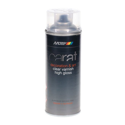 Carat 400ml Can Art Spray Clear Varnish - High Gloss