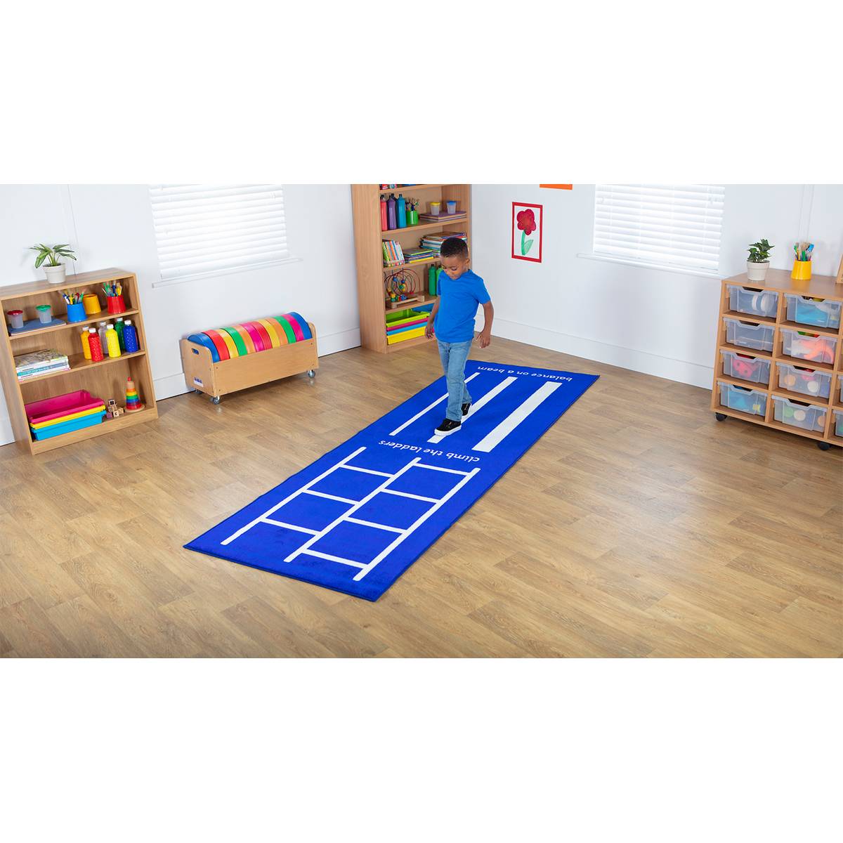 **Activity Carpet 1 3X1M - Balance Beam And Ladders