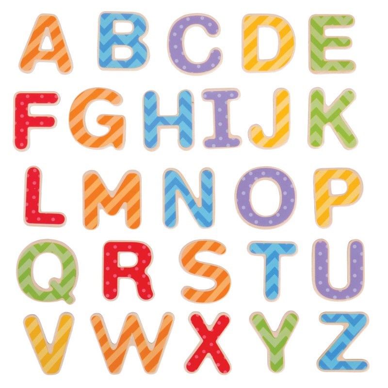 Bigjigs Wooden Magnetic Letters (Uppercase)