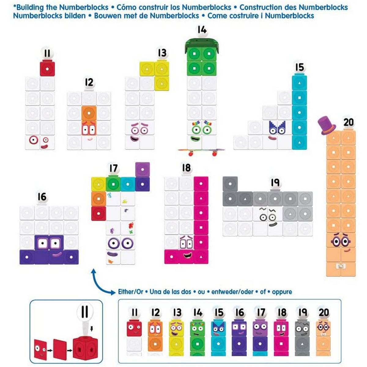 MathLink® Cubes Numberblocks® 11-20 Activity Set