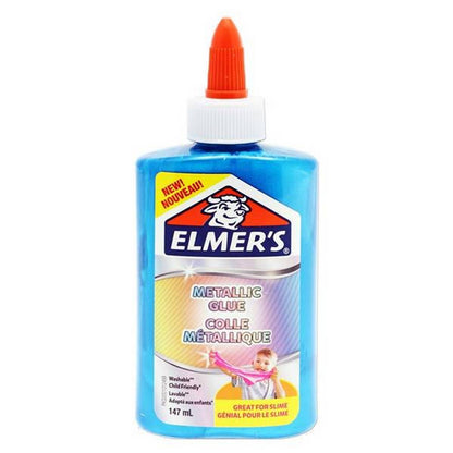 Elmer's 147ml Metallic Slime Glue - Blue