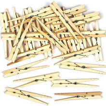 Natural Wooden Craft Pegs Pack Of 36
