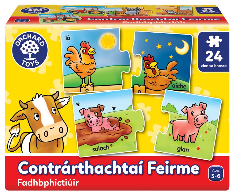 Orchard Toys Contrarthachtai Feirme (Farm Animal Opposites)