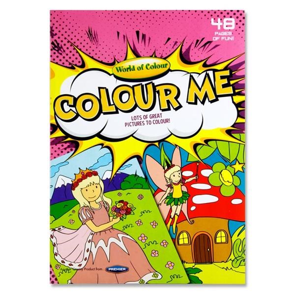 **World Of Colour A4 48Pg Colouring Book Bright