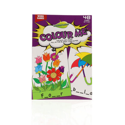 World Of Colour A4 48pg Colouring Book - Word Games