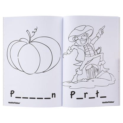World Of Colour A4 48pg Colouring Book - Word Games
